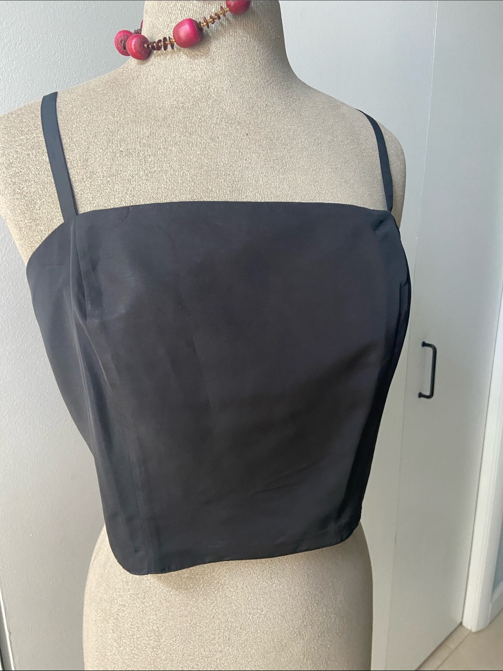 Old Navy Black Square-Neck Spaghetti Strap Camisole Bralette